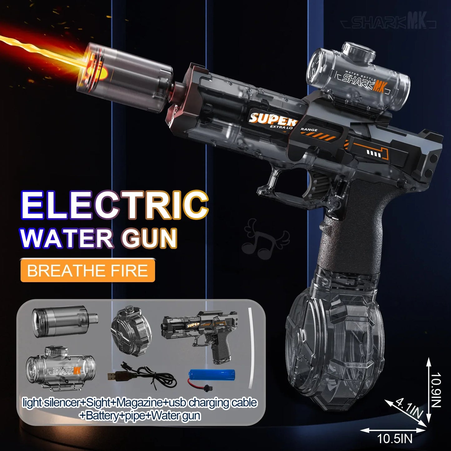 Glow LED Water Gun