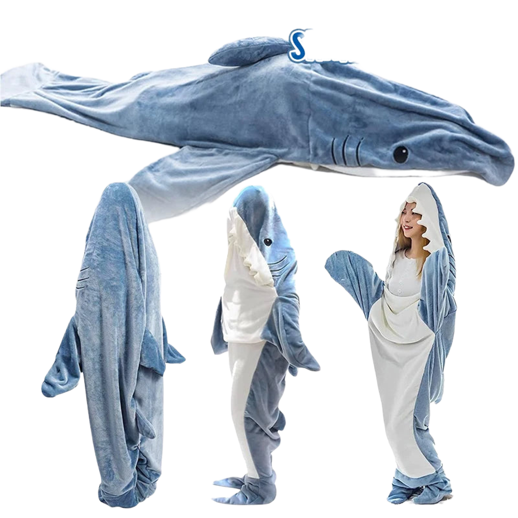 Wearable Shark Sleeping Blanket